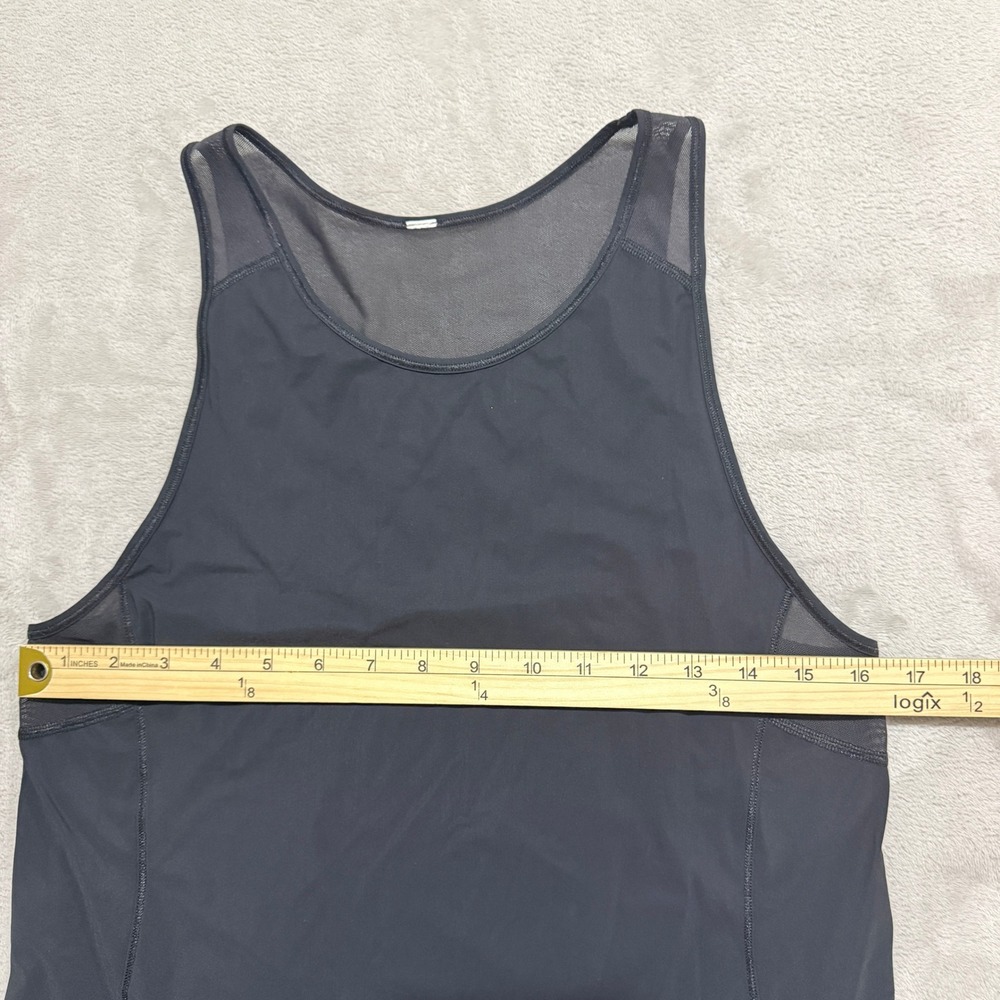 Lululemon Sculpt Tank Top Womens 6 Black Fly Feet Running Mesh Back Activewear - Picture 4 of 6